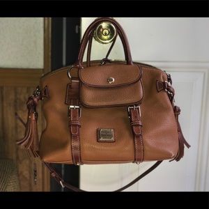 Dooney & Burke Florentine leather Bristol satchel